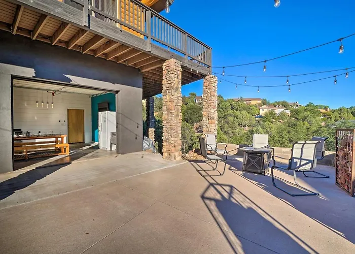 Mtn-view Gem W/ Fire Pit & Deck In Payson
