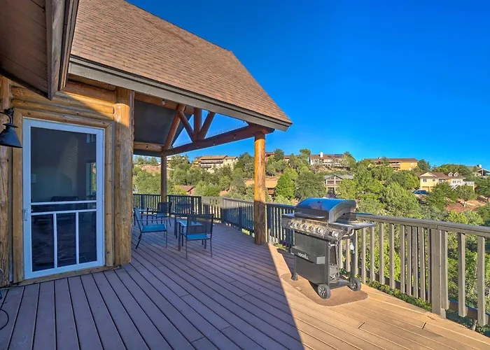 Mtn-view Gem W/ Fire Pit & Deck In Payson